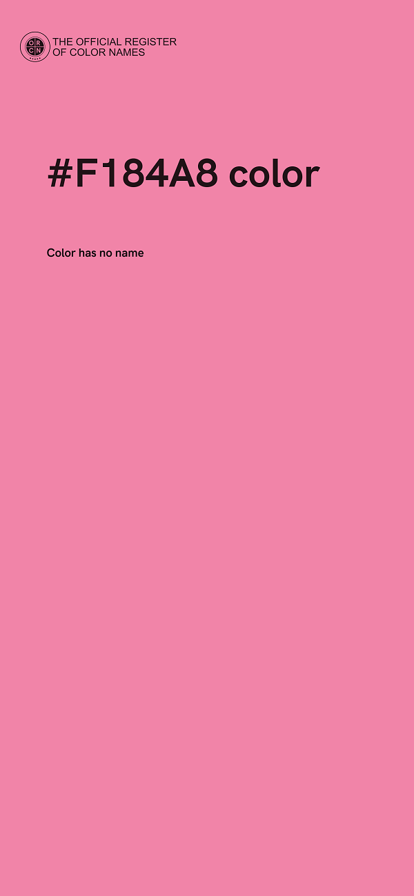#F184A8 color image