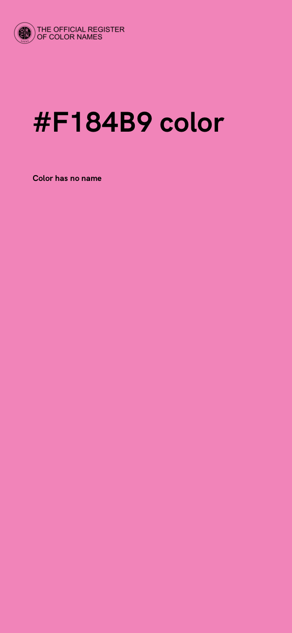 #F184B9 color image