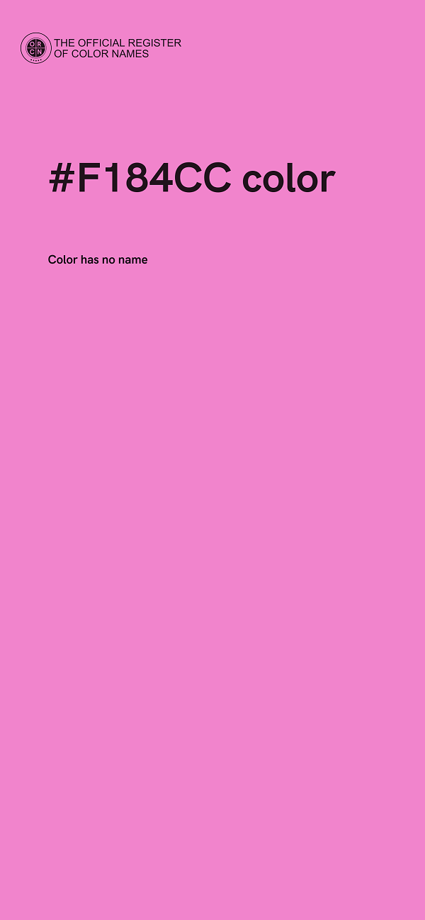 #F184CC color image