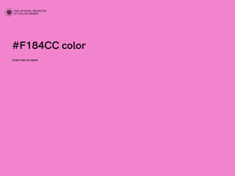 #F184CC color image