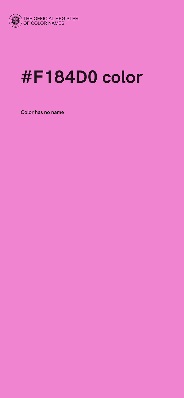 #F184D0 color image