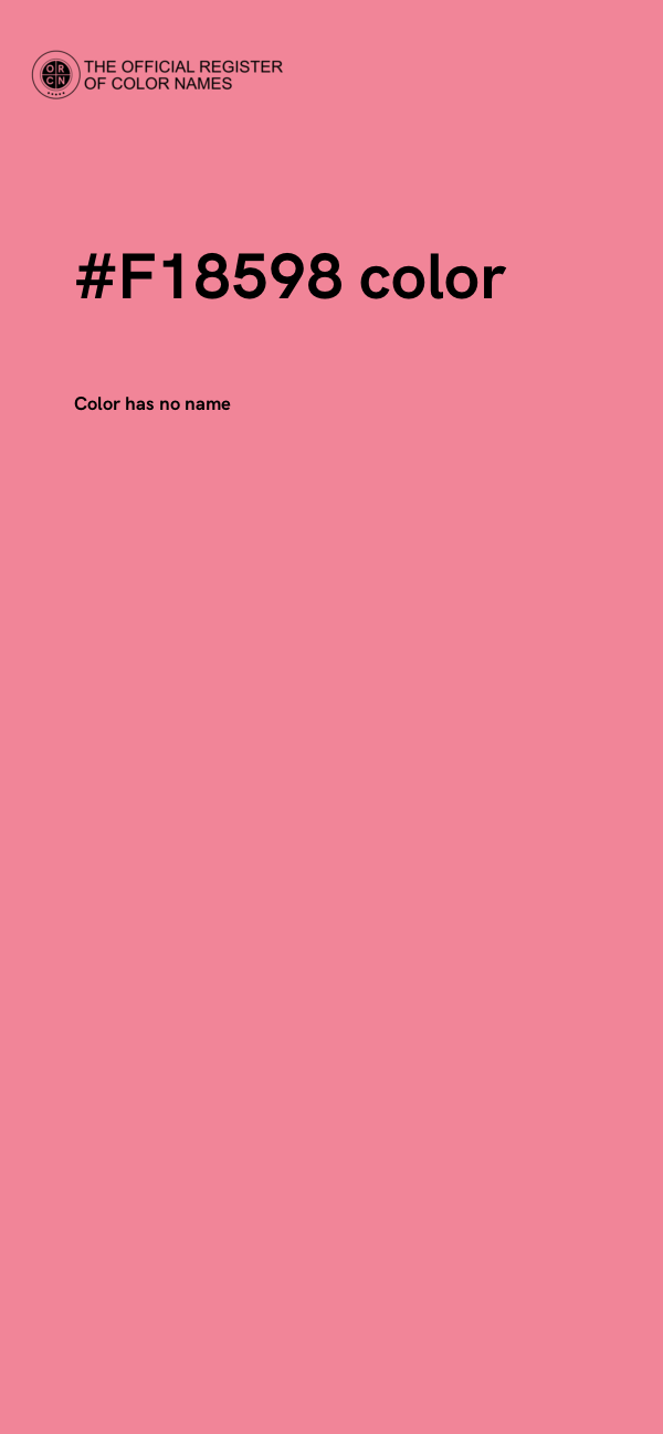 #F18598 color image