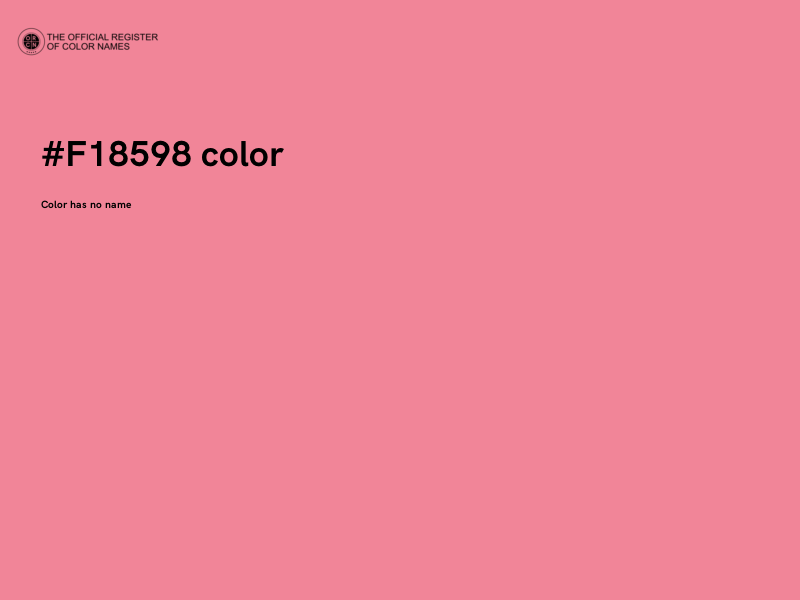 #F18598 color image