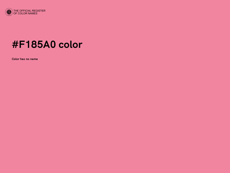 #F185A0 color image