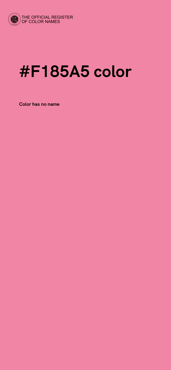 #F185A5 color image