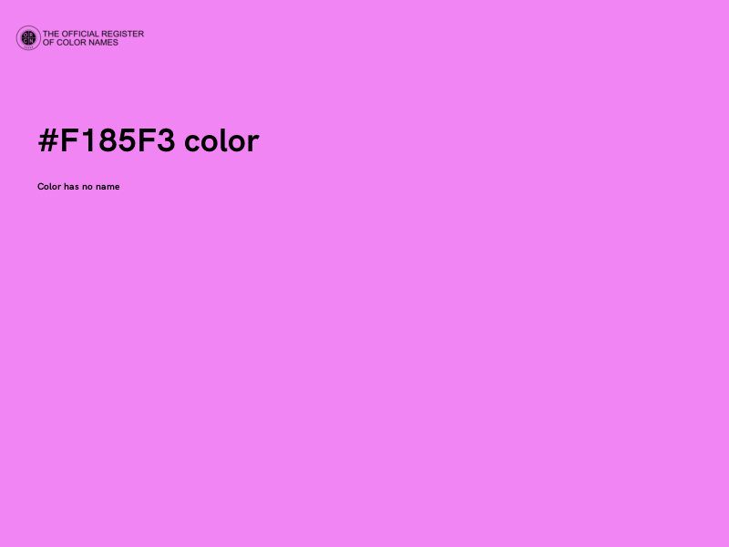 #F185F3 color image
