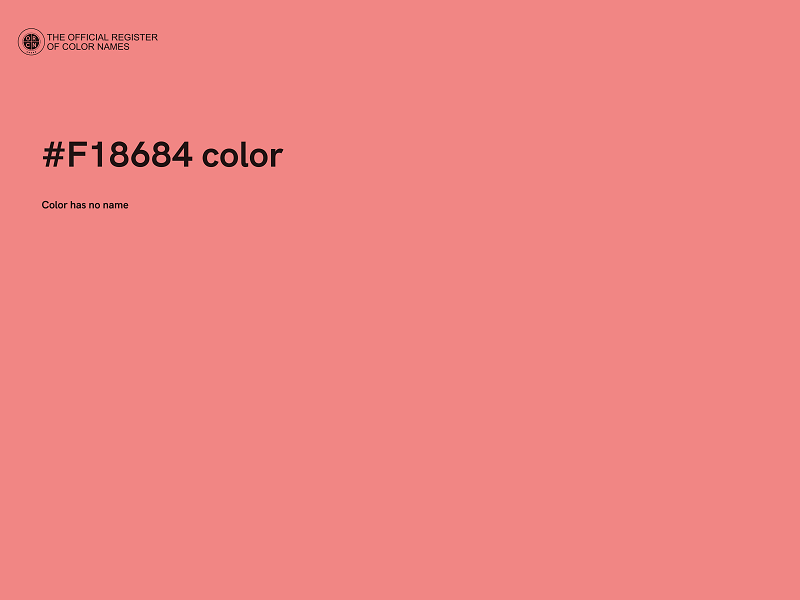 #F18684 color image