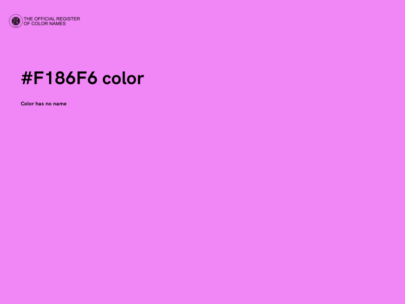 #F186F6 color image