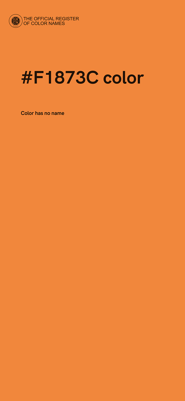 #F1873C color image