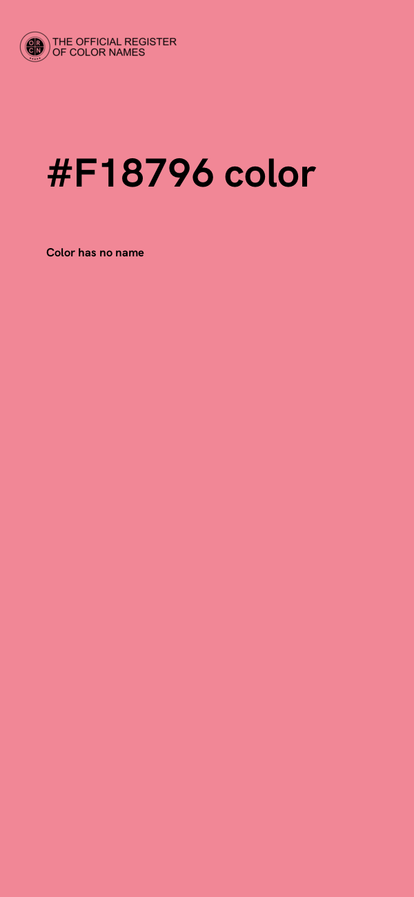 #F18796 color image