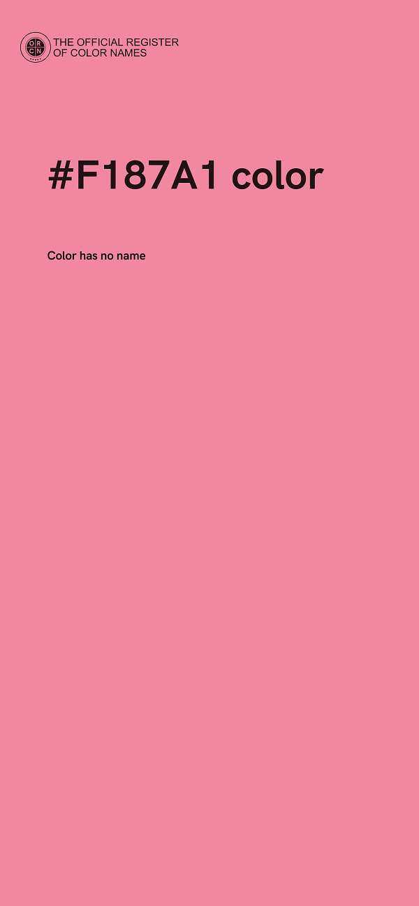 #F187A1 color image