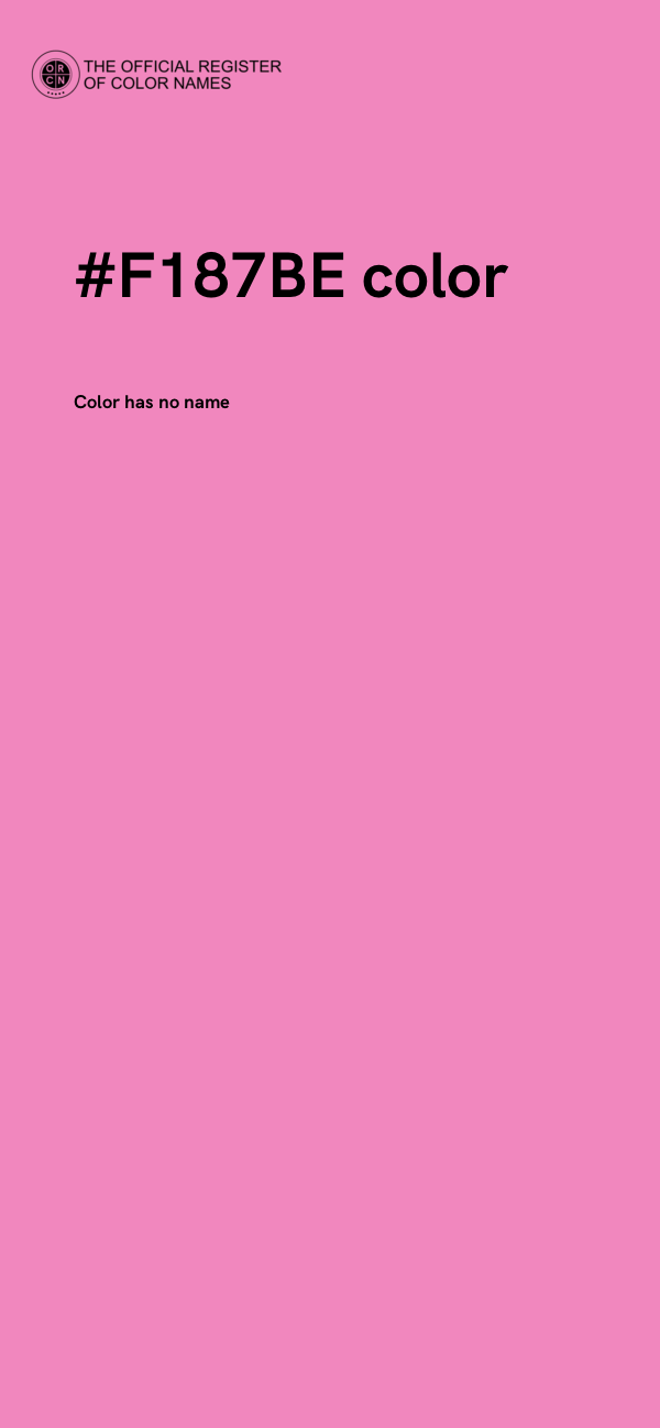 #F187BE color image