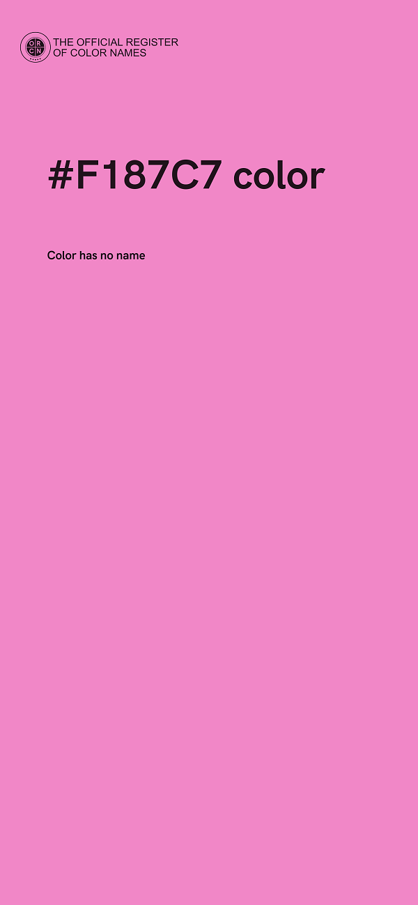 #F187C7 color image