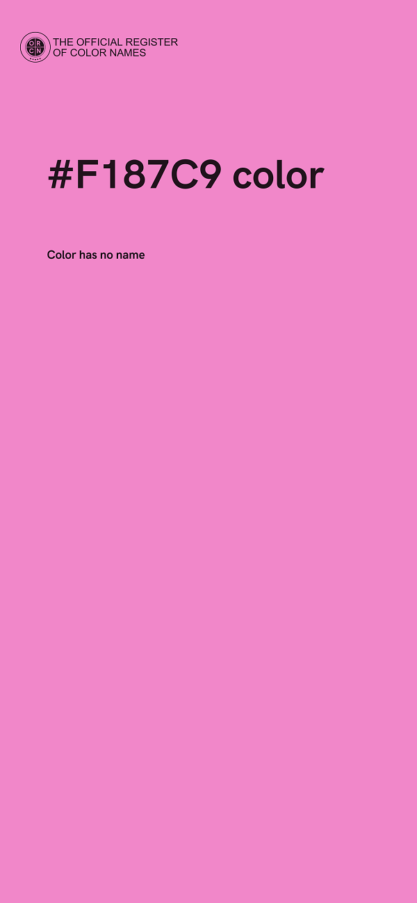 #F187C9 color image