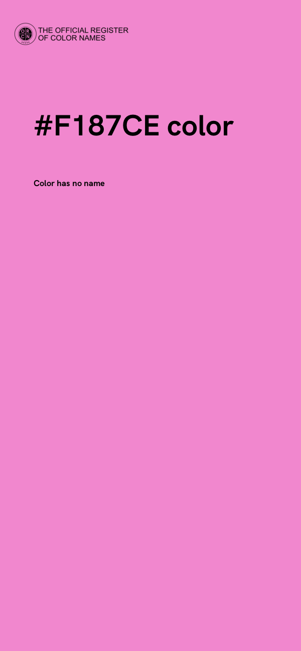 #F187CE color image