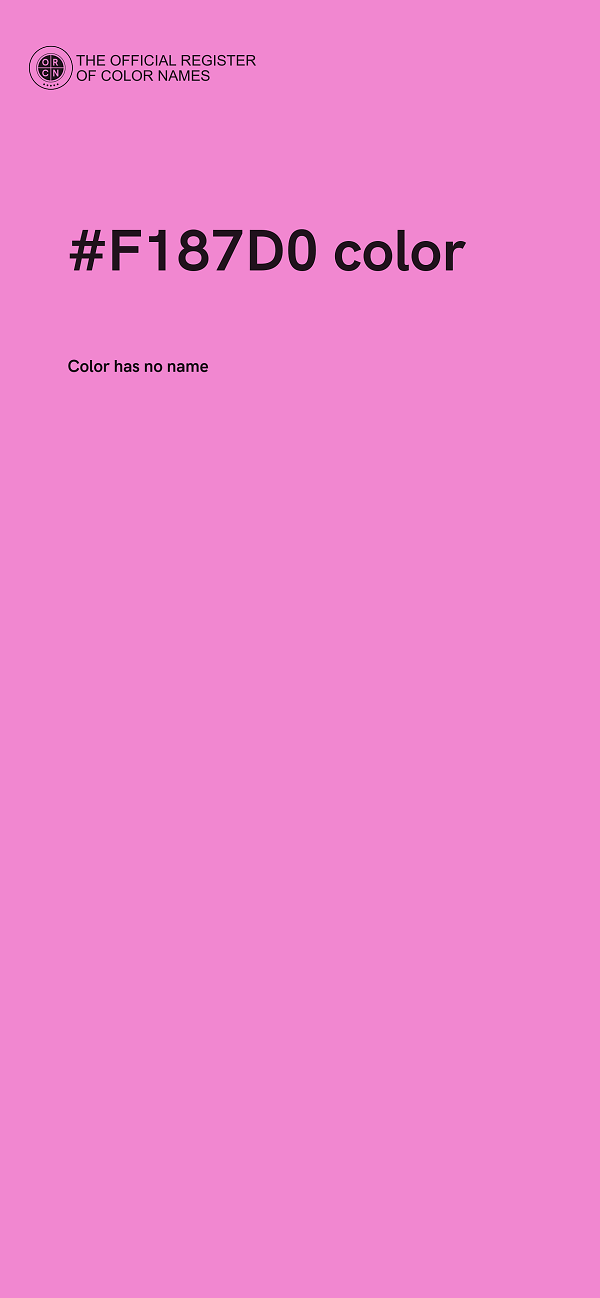 #F187D0 color image