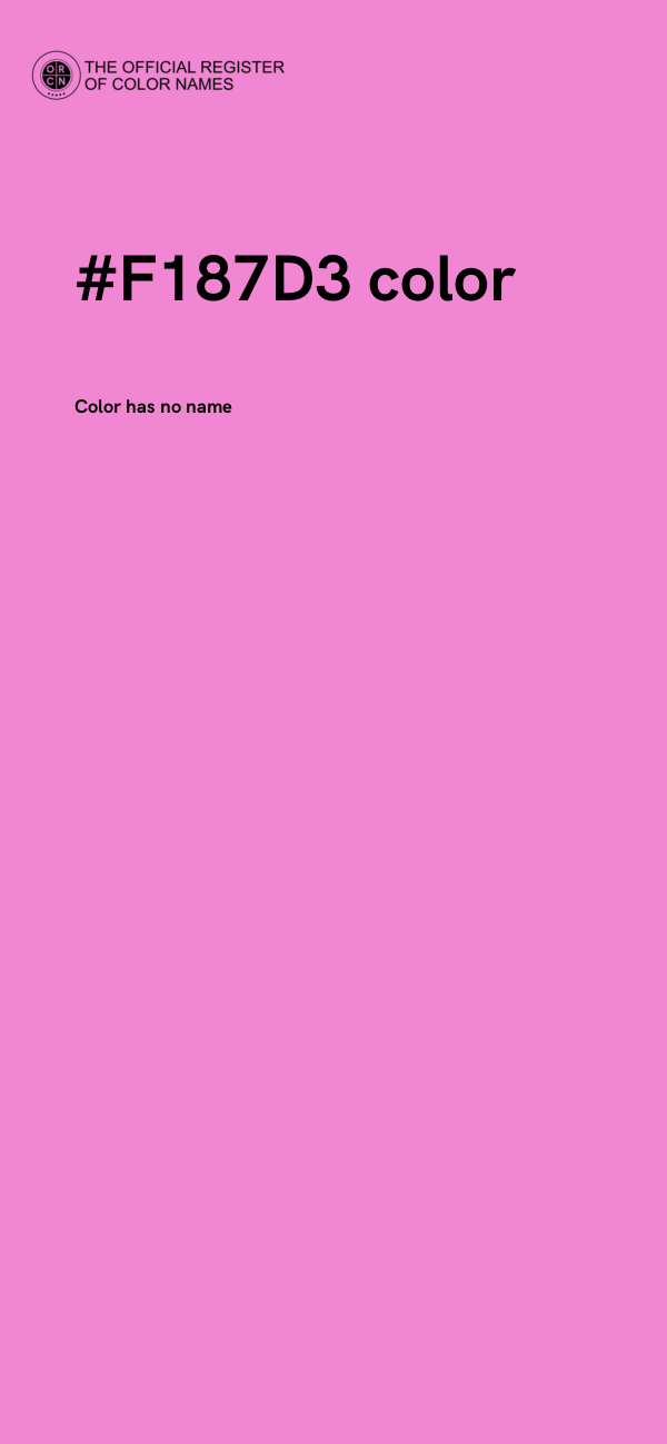 #F187D3 color image