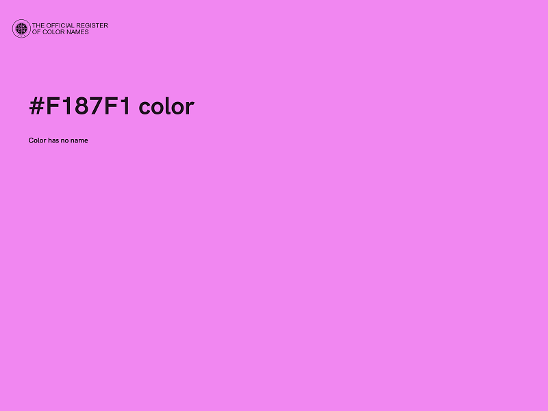 #F187F1 color image