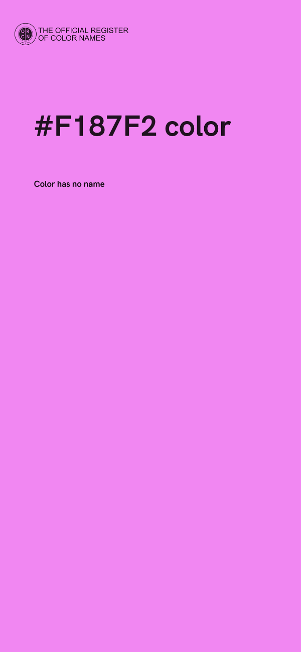 #F187F2 color image