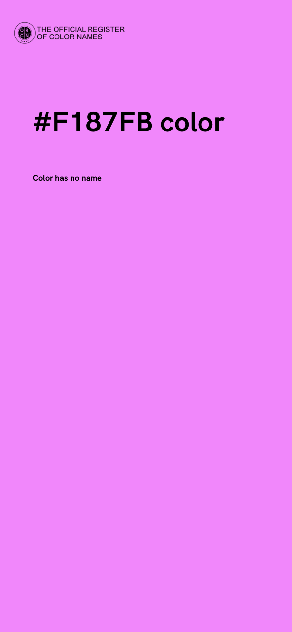 #F187FB color image