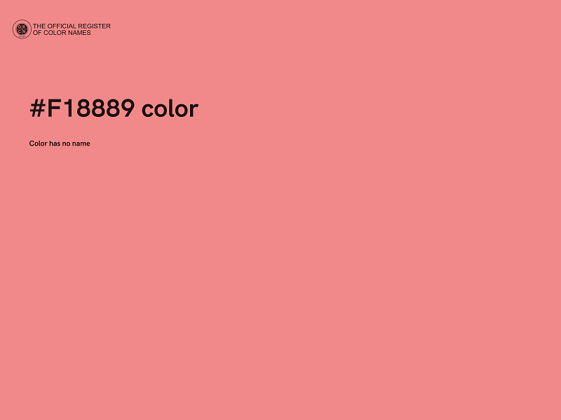 #F18889 color image