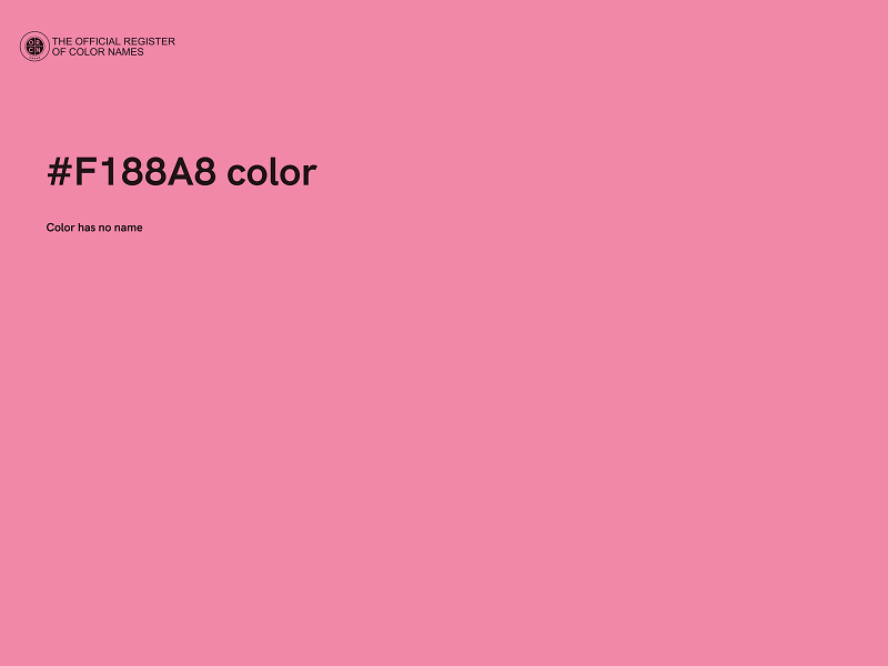 #F188A8 color image