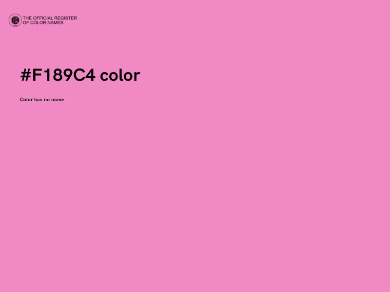#F189C4 color image