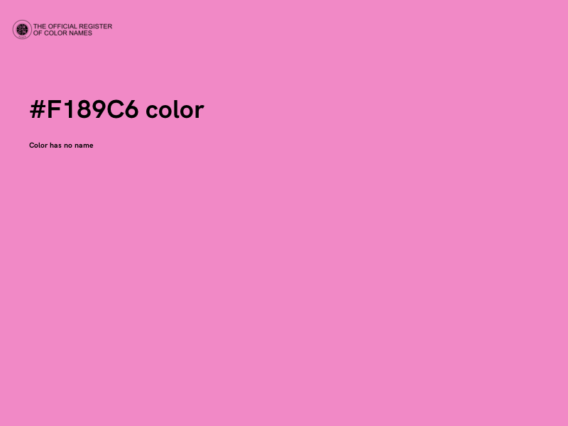 #F189C6 color image