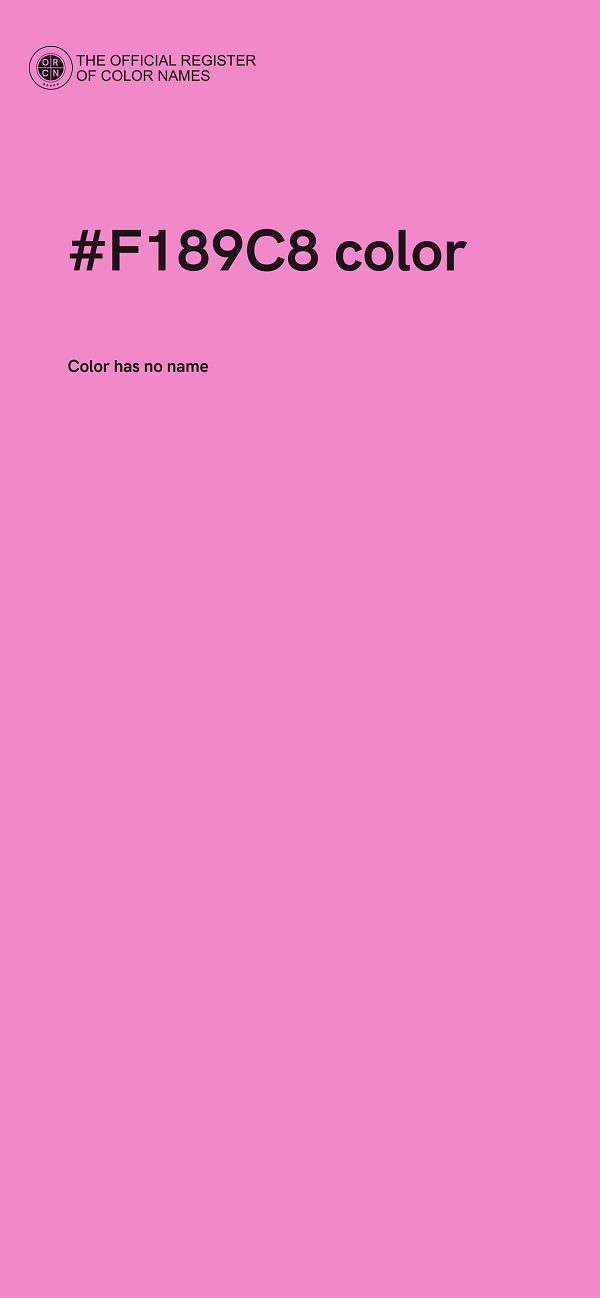 #F189C8 color image
