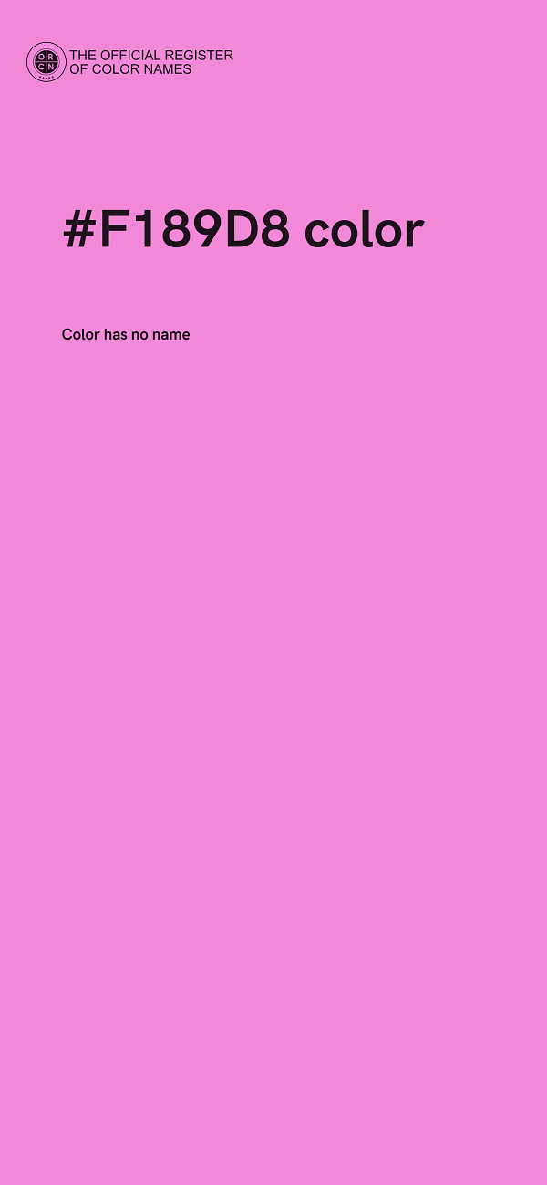 #F189D8 color image
