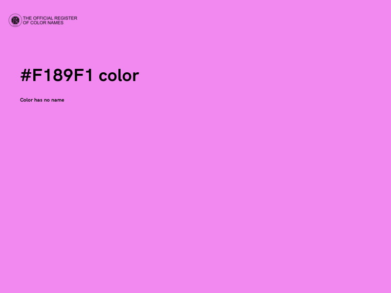 #F189F1 color image