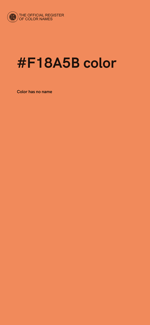 #F18A5B color image