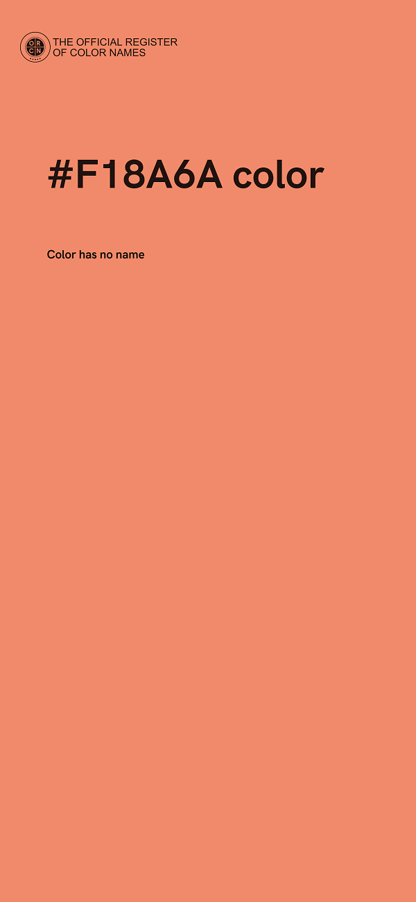 #F18A6A color image