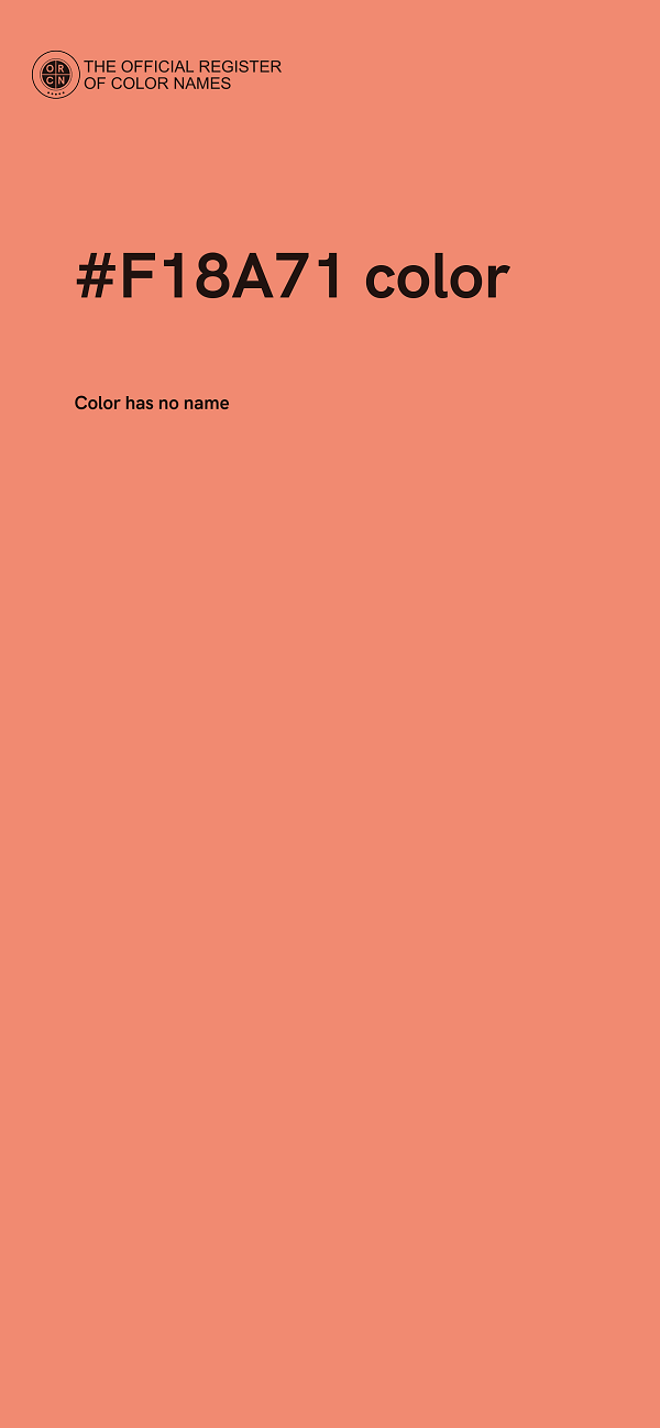 #F18A71 color image