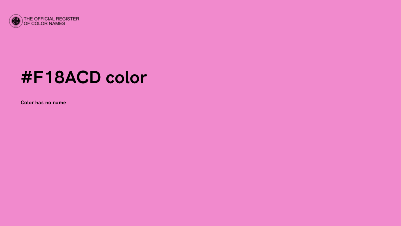 #F18ACD color image