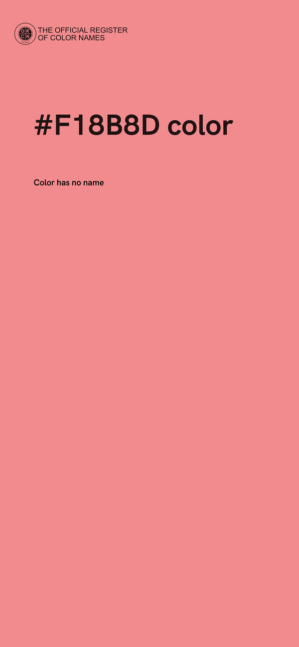 #F18B8D color image