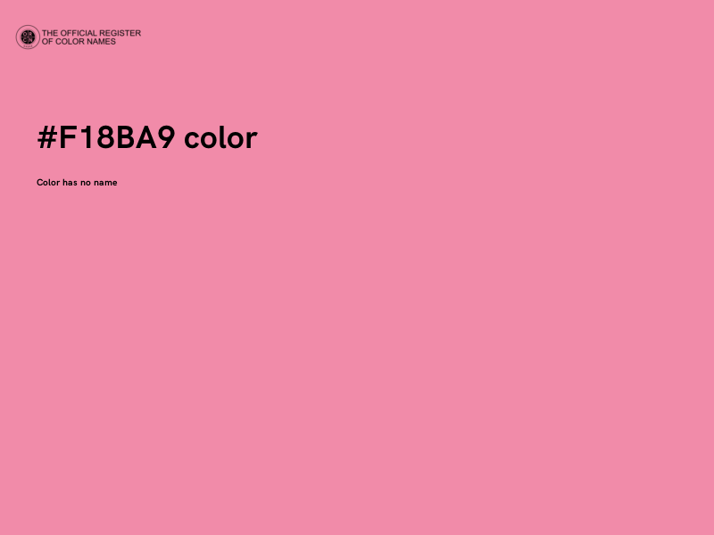 #F18BA9 color image