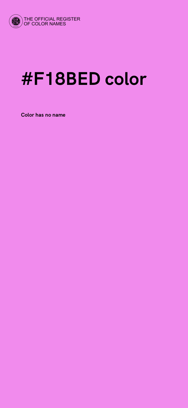 #F18BED color image