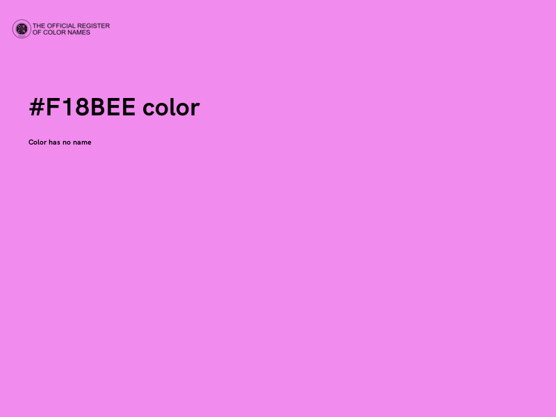 #F18BEE color image