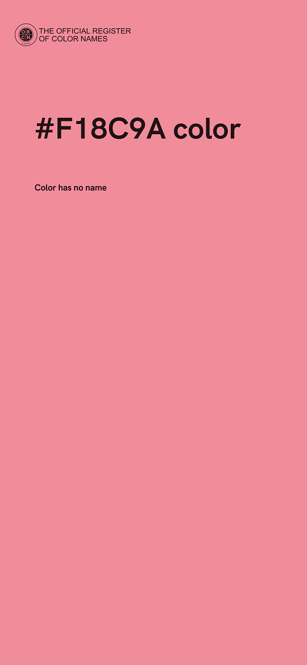 #F18C9A color image