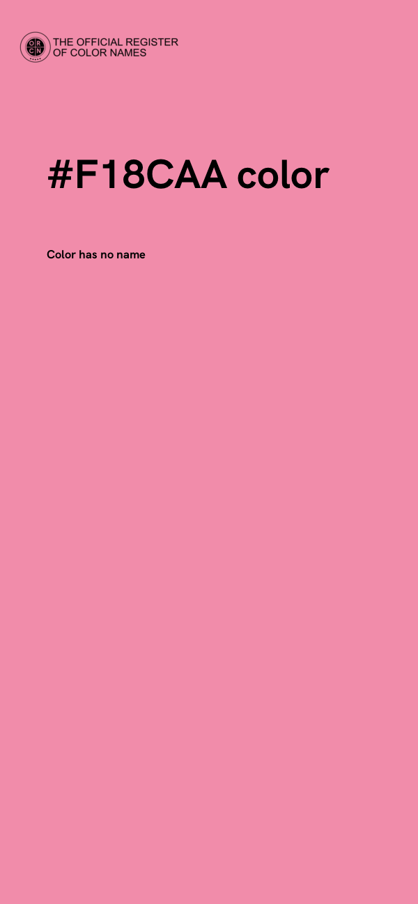 #F18CAA color image