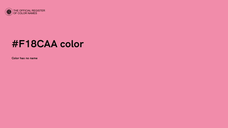 #F18CAA color image