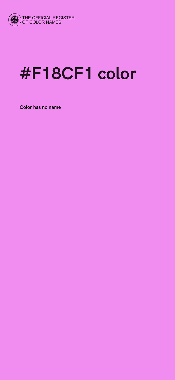 #F18CF1 color image