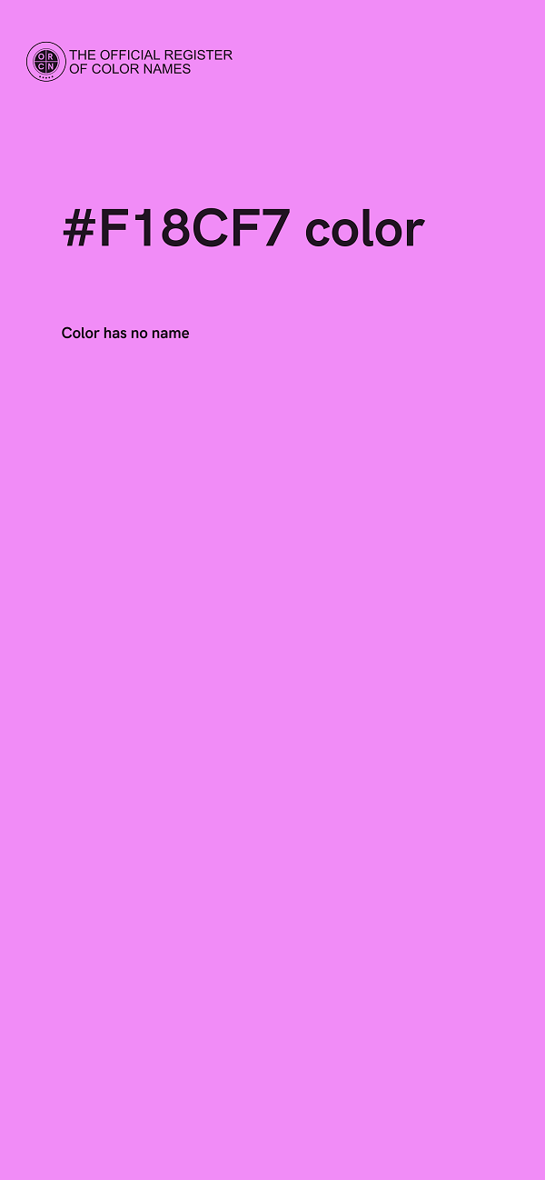 #F18CF7 color image