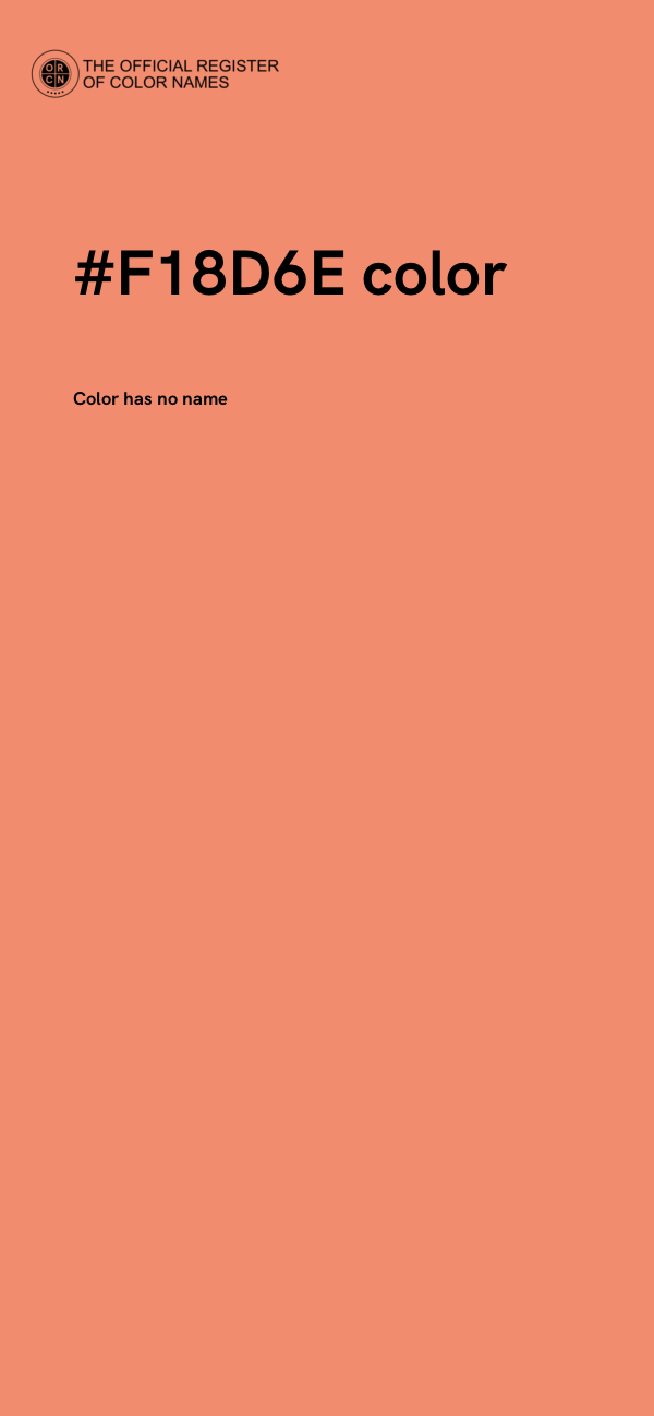 #F18D6E color image