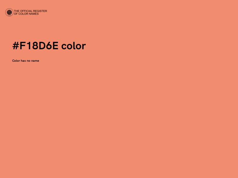 #F18D6E color image