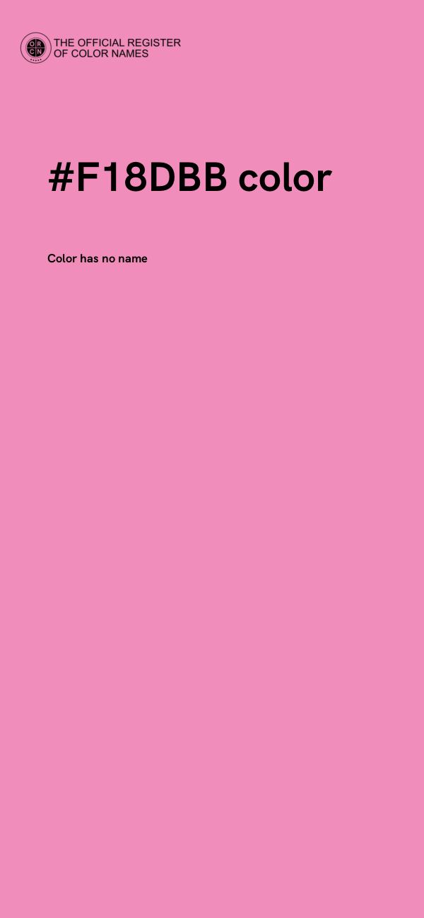 #F18DBB color image