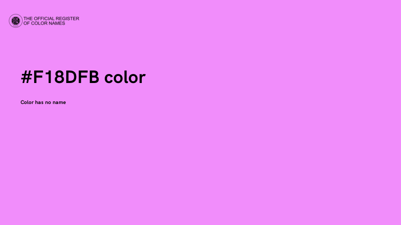 #F18DFB color image