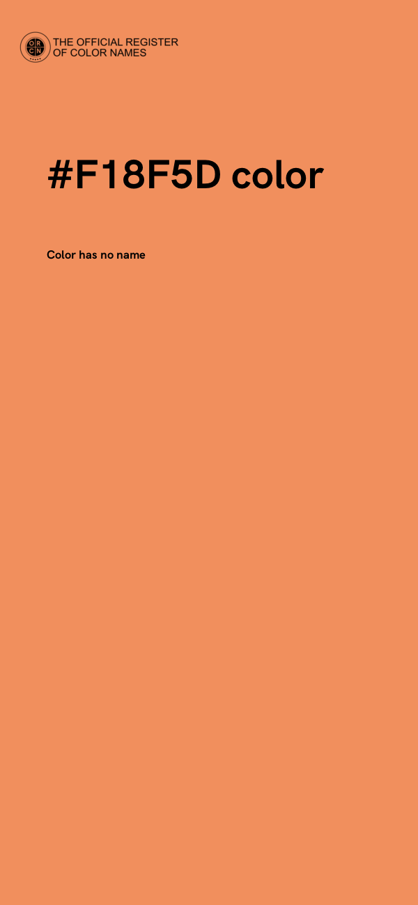 #F18F5D color image