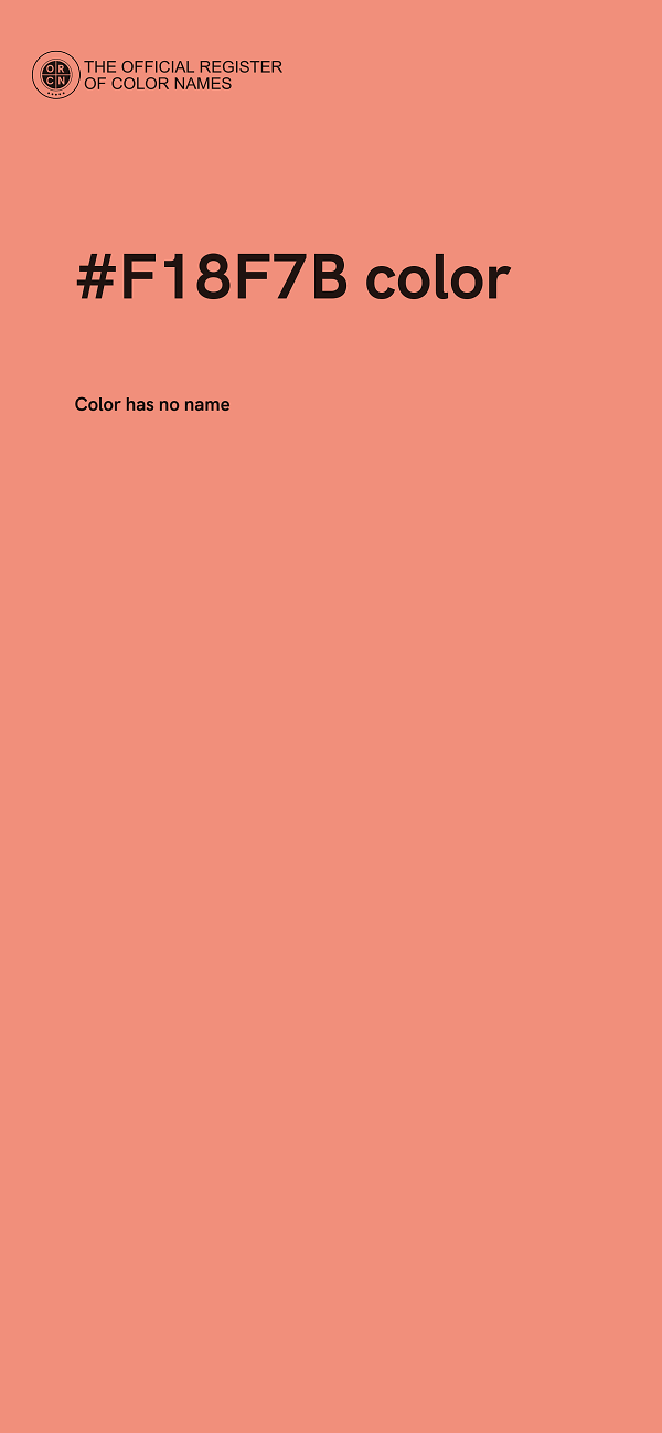 #F18F7B color image